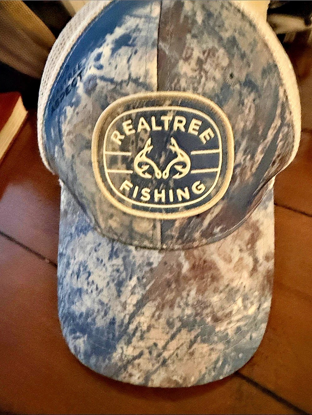 Realtime Fishing Trucker hat Blue & White
